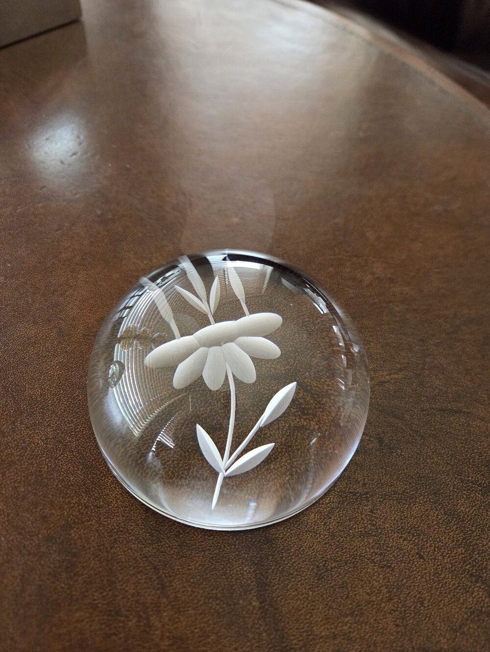 Princess House 24% Lead Crystal Paperweight